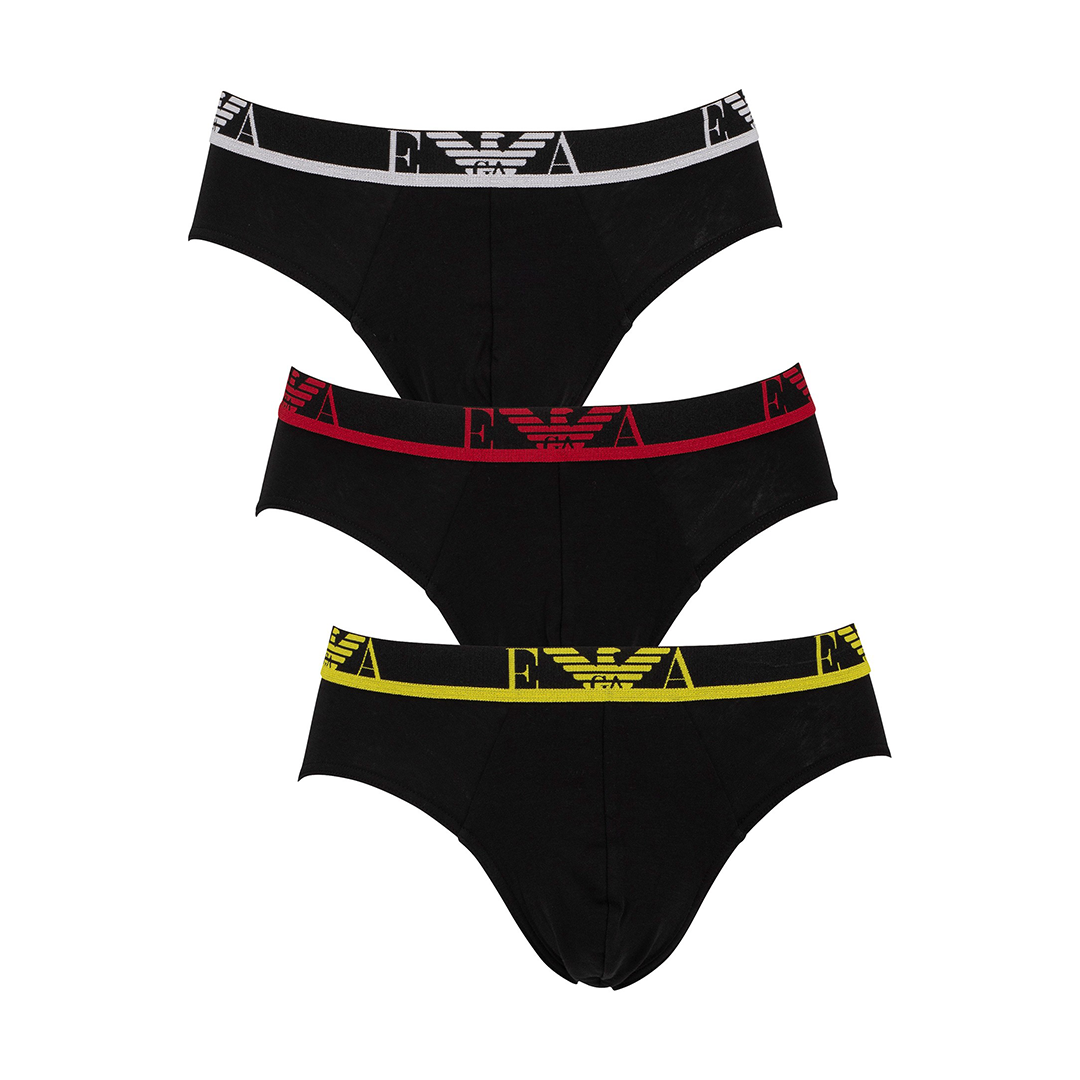 Set 3 Slip Nero - S