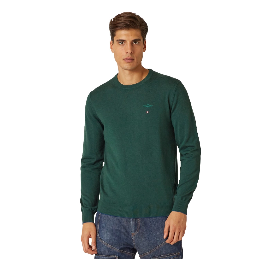 Pullover Verde Muschio - 3XL
