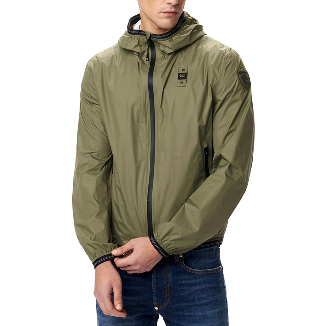 Giacca a vento Verde Militare - M