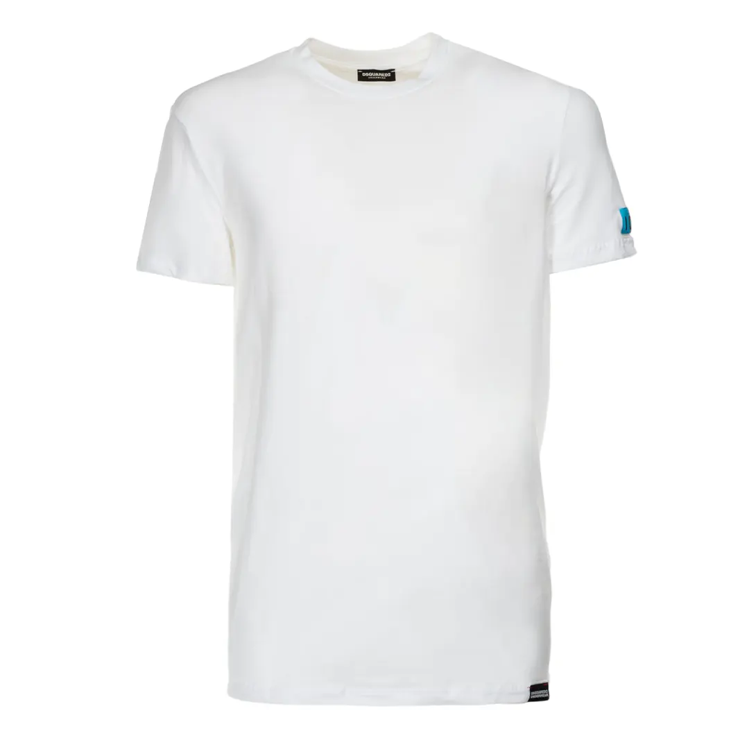 T-Shirt Bianco Azzurro - 2XL
