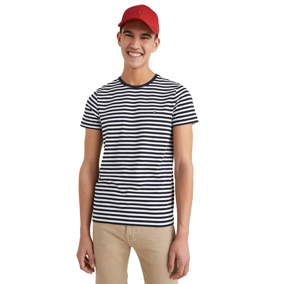 T-Shirt Navy Bianco - S