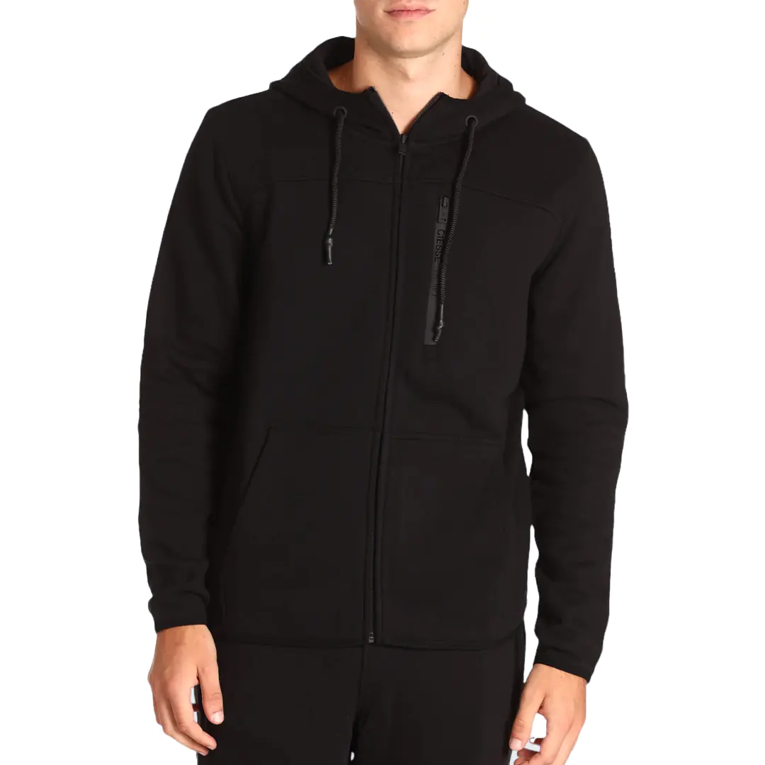 Felpa Cappuccio ZIP - Nero - S