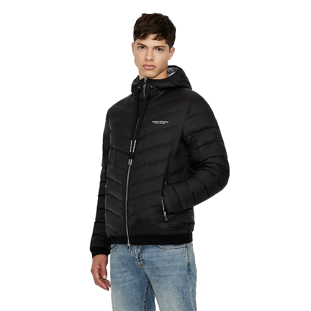 Piumino Cappuccio - Nero - S