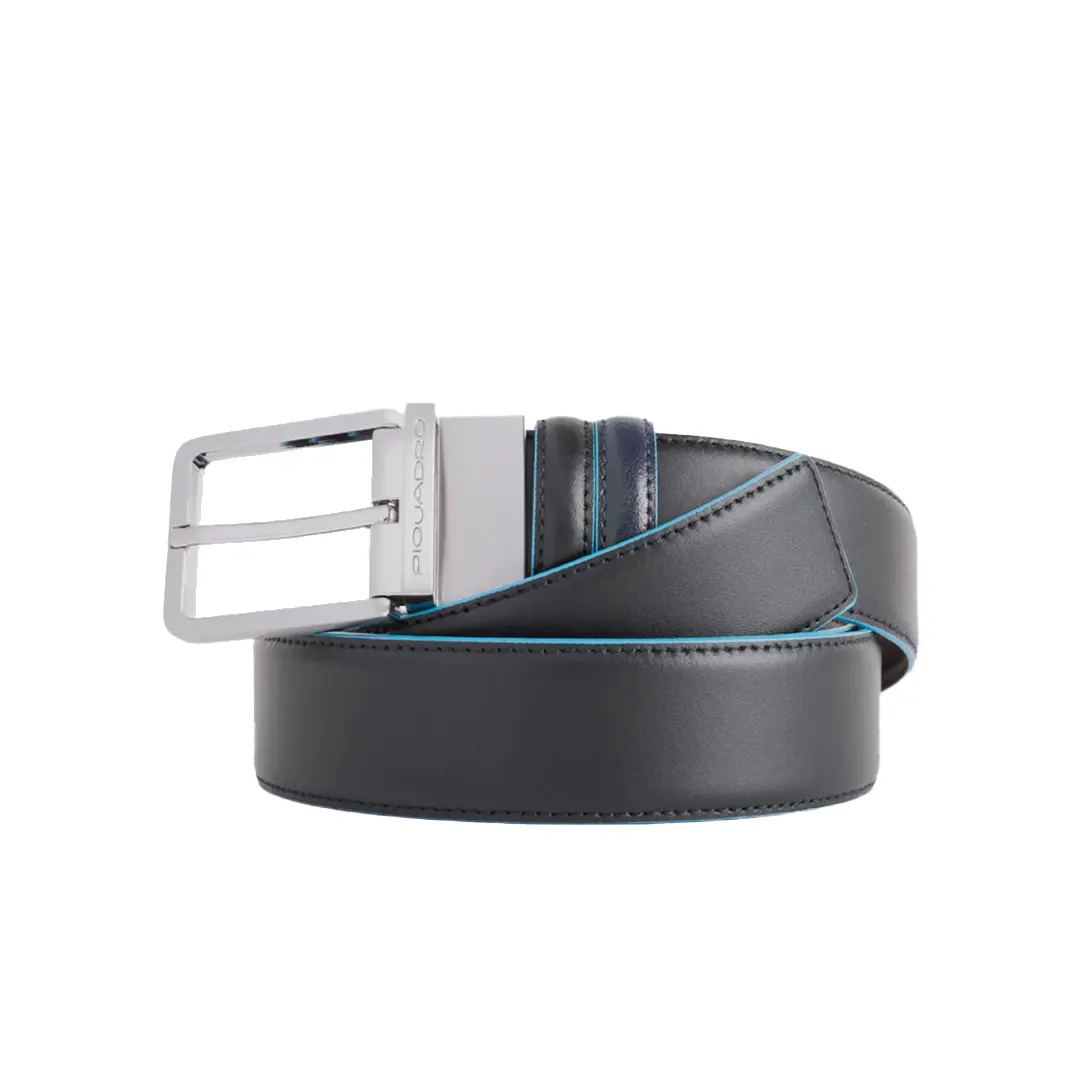 Cintura Reversibile - Nero Blu