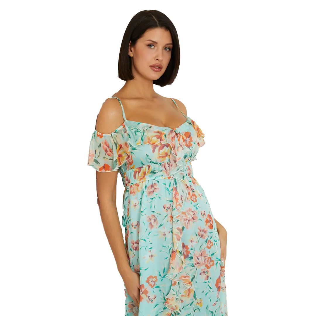 Abito - Floreale Acqua - XS