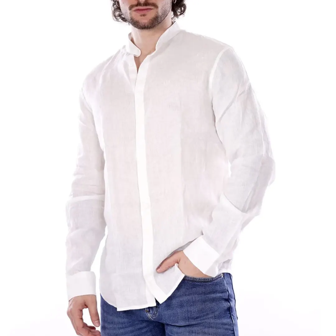 Camicia Lino - Bianco - S