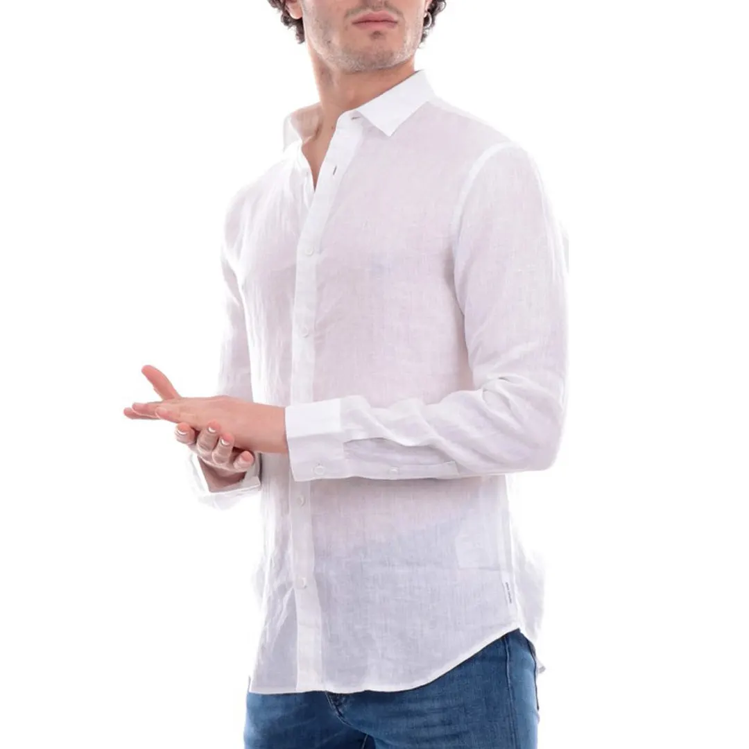 Camicia Lino - Bianco - S