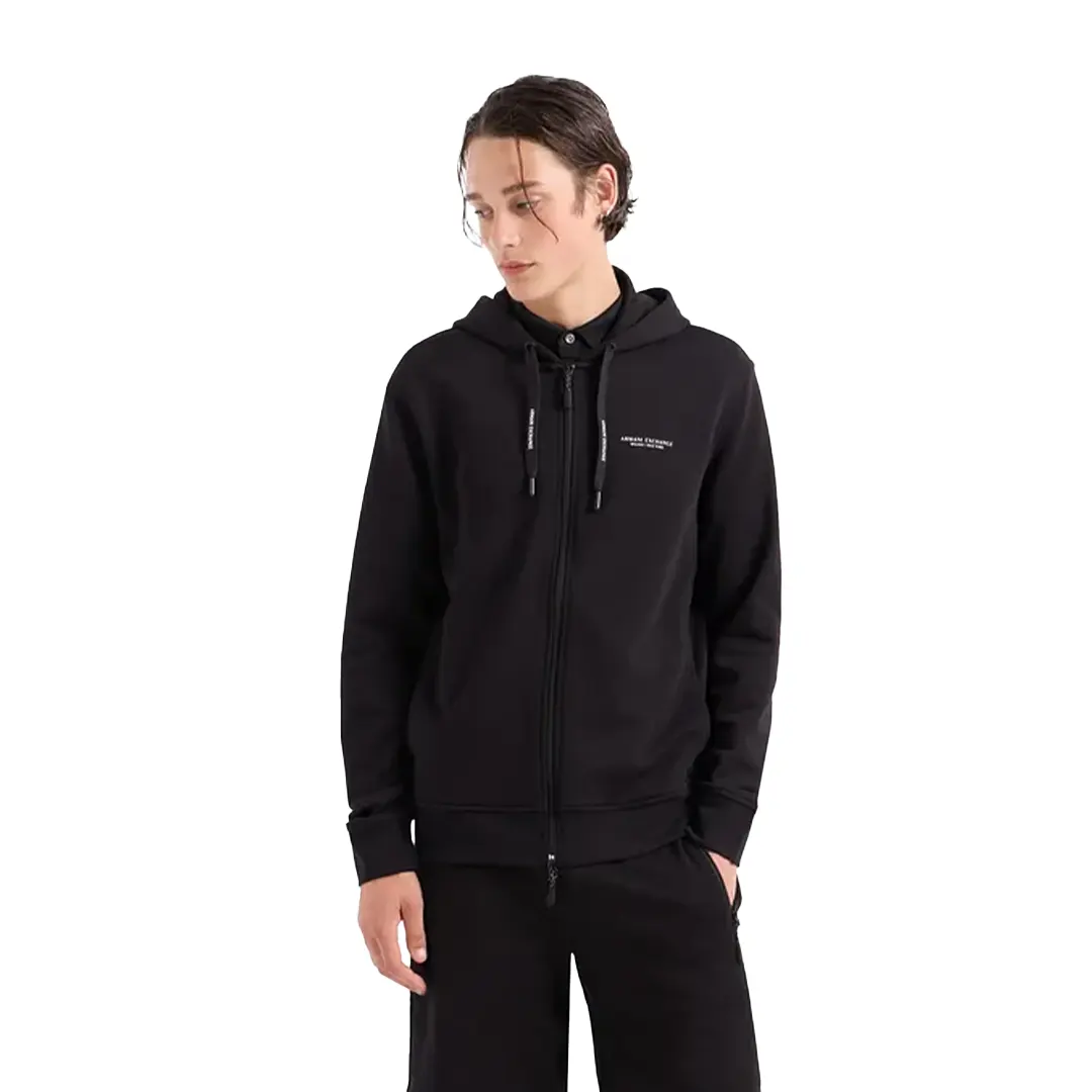 Felpa Cappuccio - Nero - XL