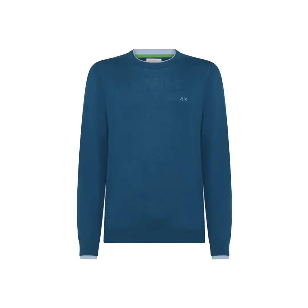 MAGLIA GIROCOLLO - Blu Profondo - S