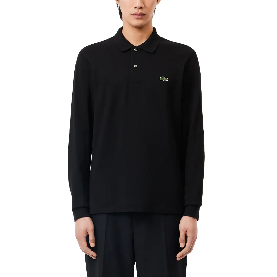 Polo A Maniche Lunghe - Nero - 4/M