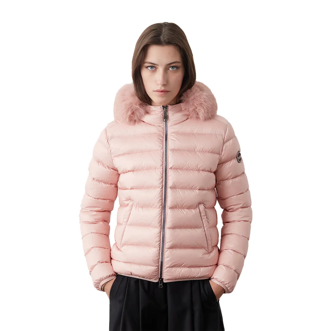 Piumino Corto Pelliccia - Rosa - 40