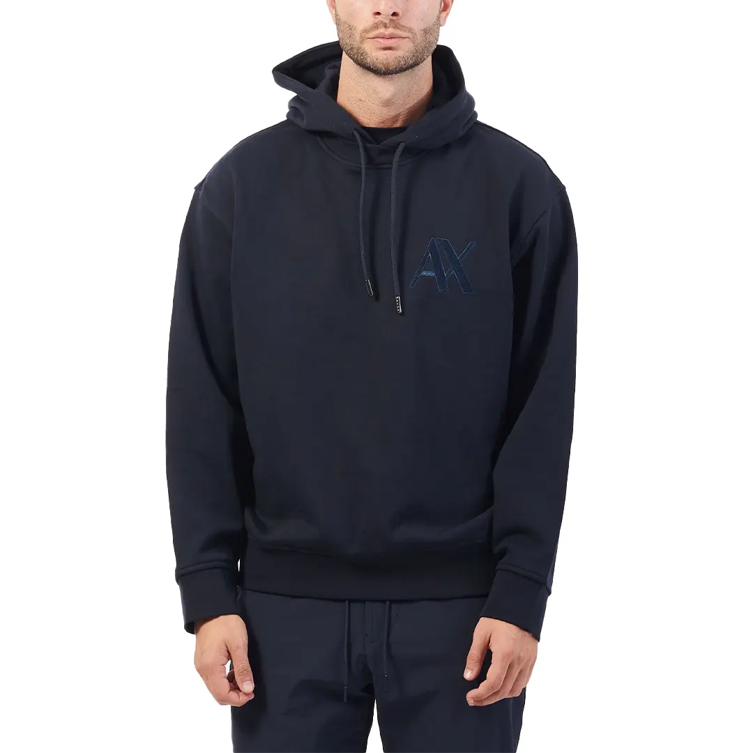 Felpa Cappuccio - Navy - L