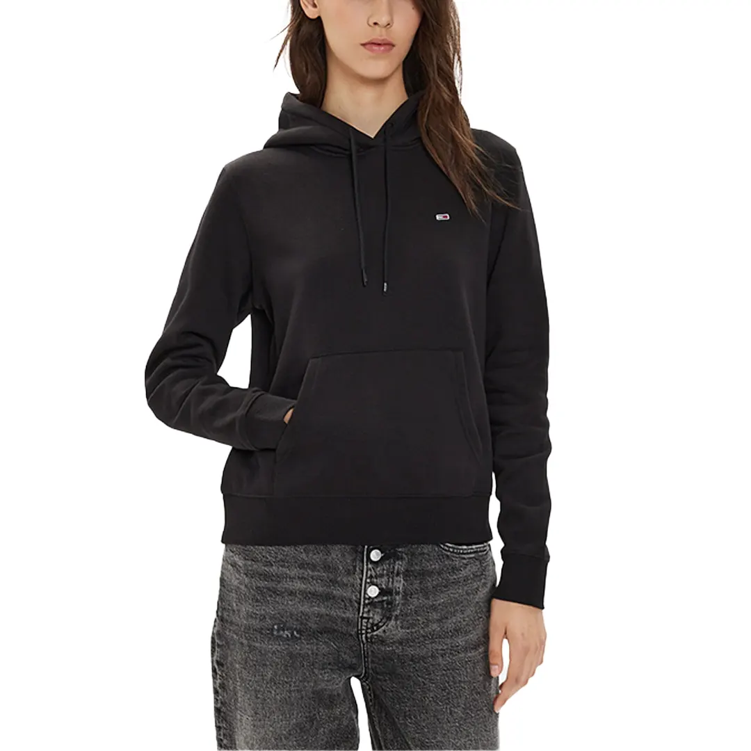 Felpa Donna Cappuccio - Nero - XS