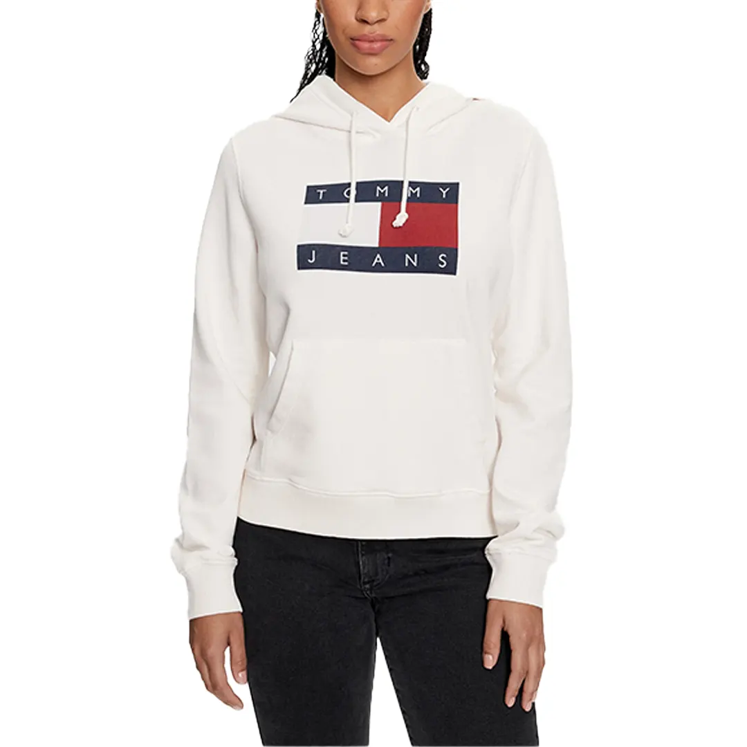 Felpa Donna Cappuccio - Bianco - XS