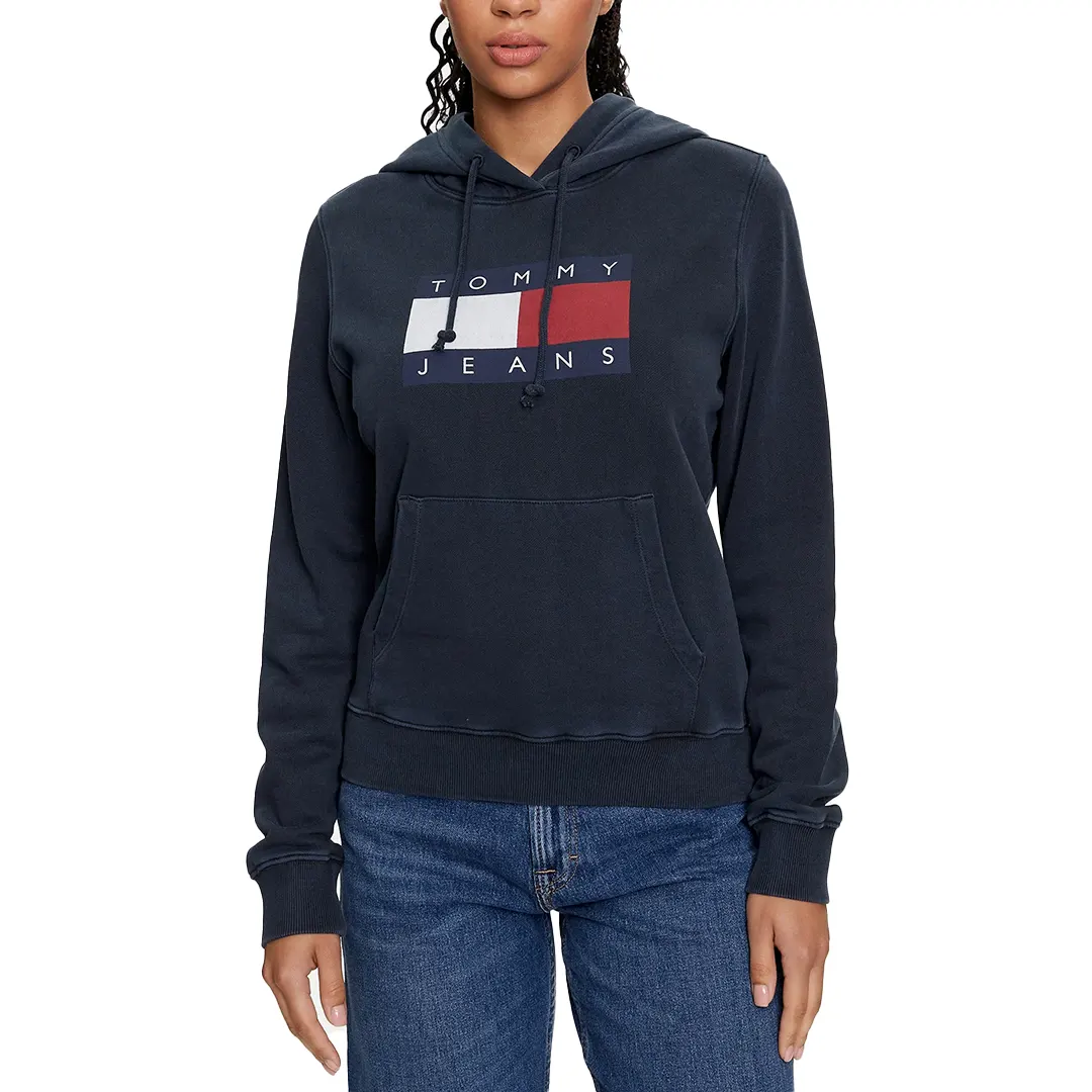 Felpa Donna Cappuccio - Navy Scuro - XS