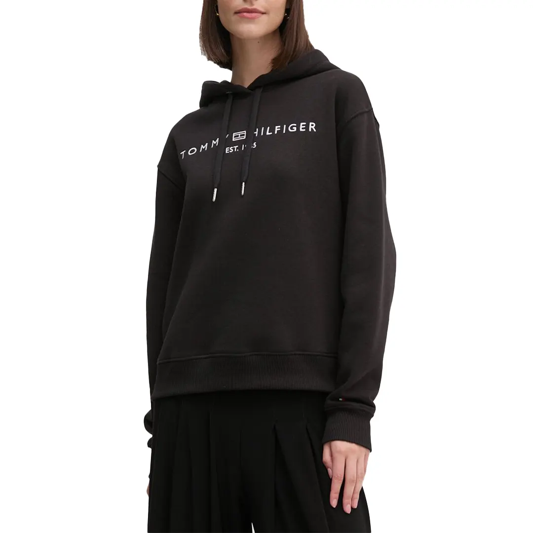 Felpa Cappuccio Donna - Nero - XS