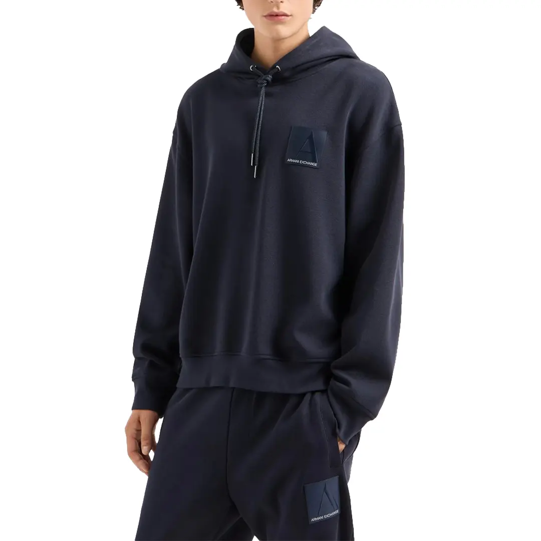 Felpa Cappuccio - Navy - S