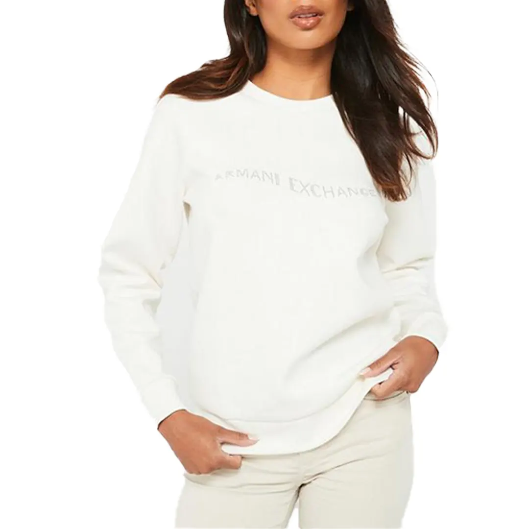 Felpa Girocollo Donna - Avorio - S