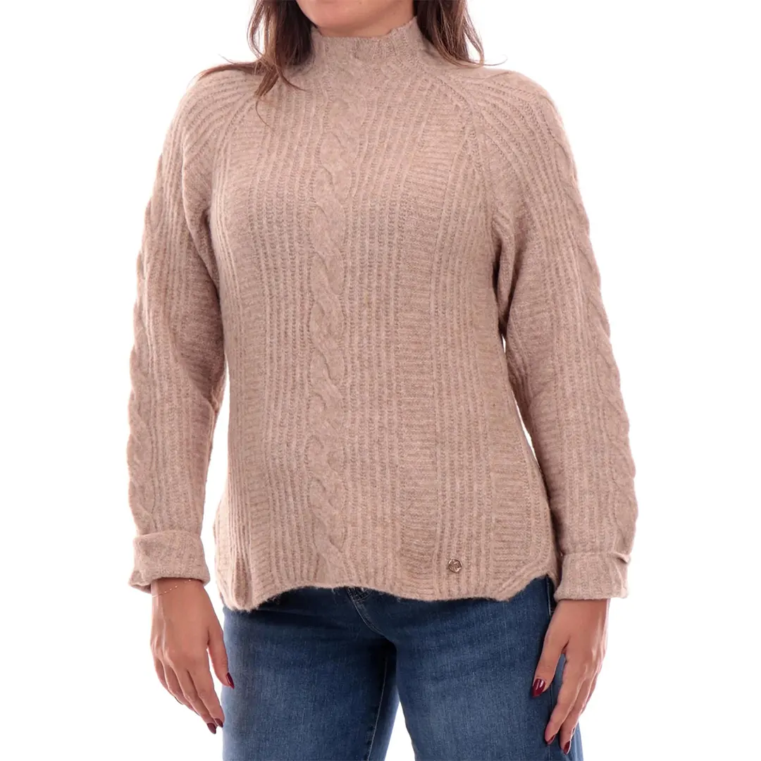 Maglia Donna Lupetto - Beige - XS