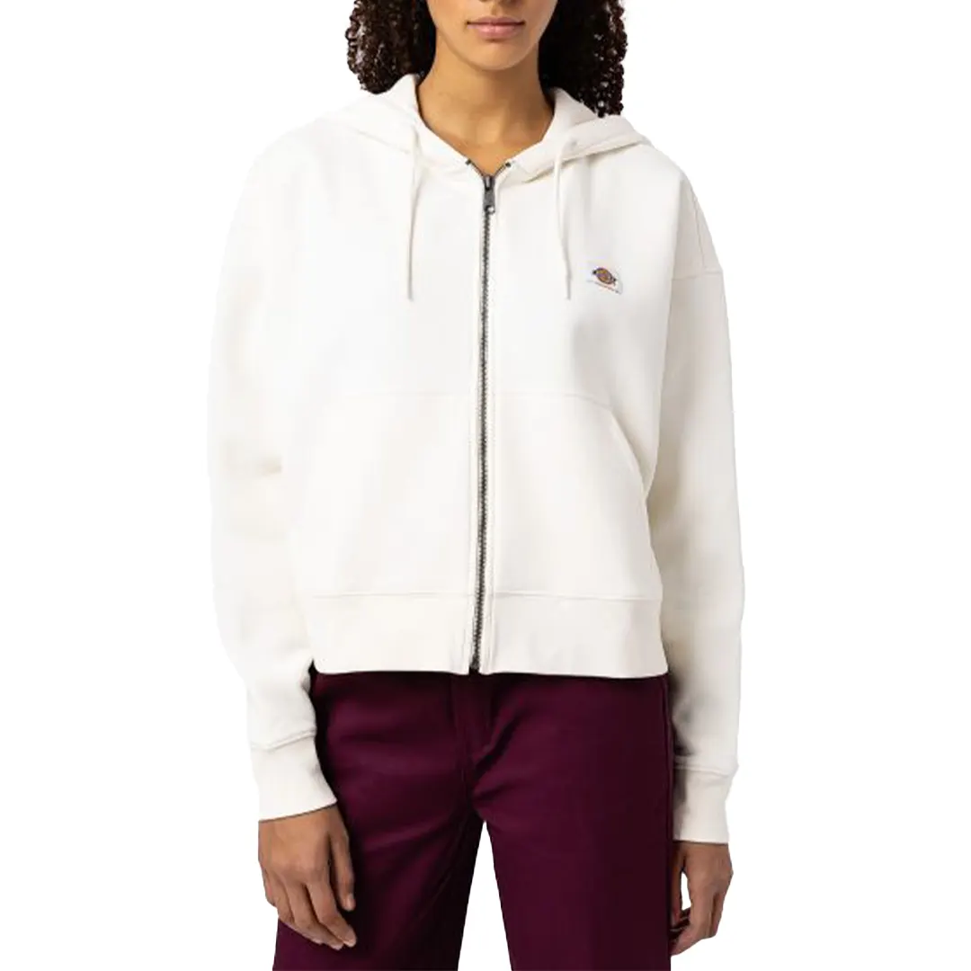 Felpa Zip Cappuccio Donna - Ecru - S