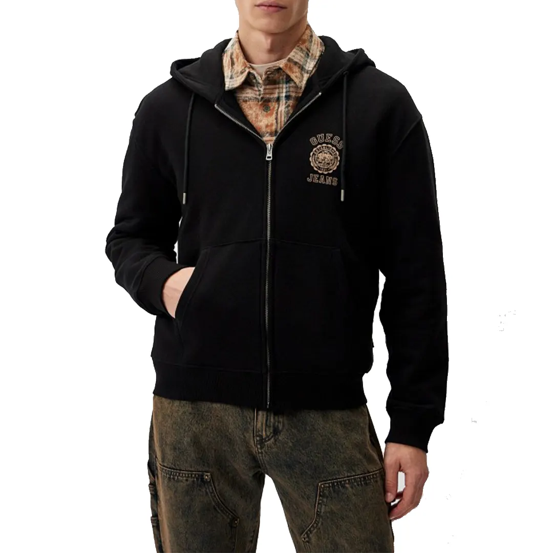Felpa Cappuccio Zip Scuba - Nero - S
