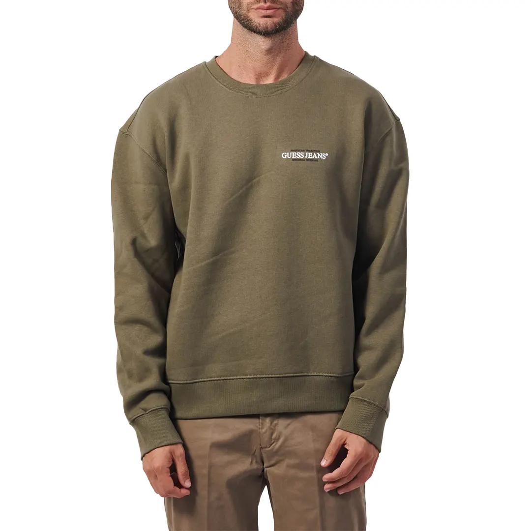 Felpa Girocollo - Verde Oliva - S