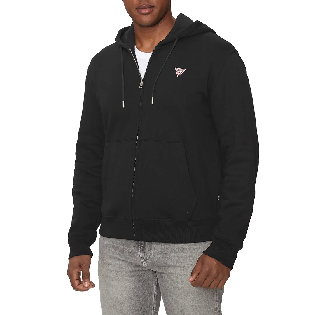 Felpa Cappuccio Zip Scuba - Nero - S