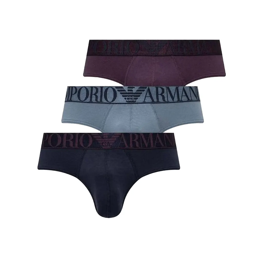 3 Slip - Navy Bordeaux - S