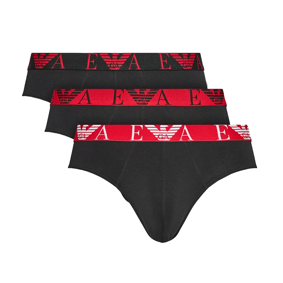 3 Slip - Nero Rosso - S