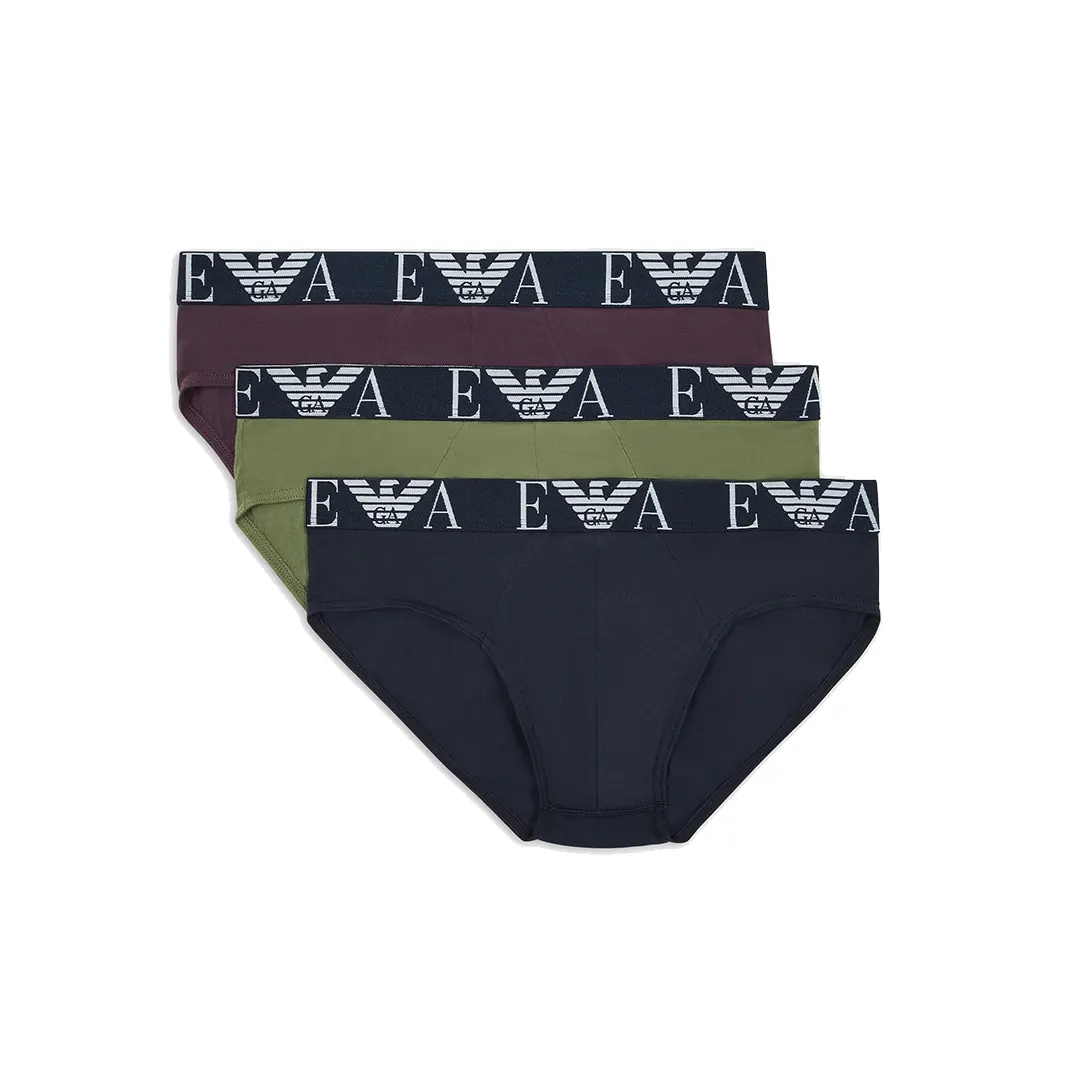 3 Slip - Oliva Navy Bordeaux - M
