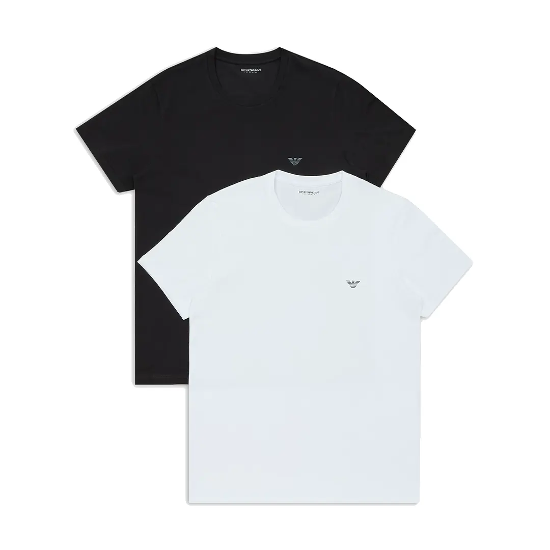 2 T-Shirt - Nero Bianco - S