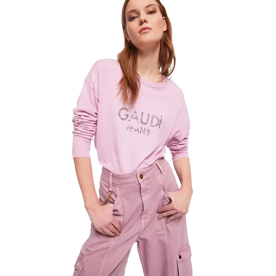 Maglia Girocollo Donna - Rosa - S