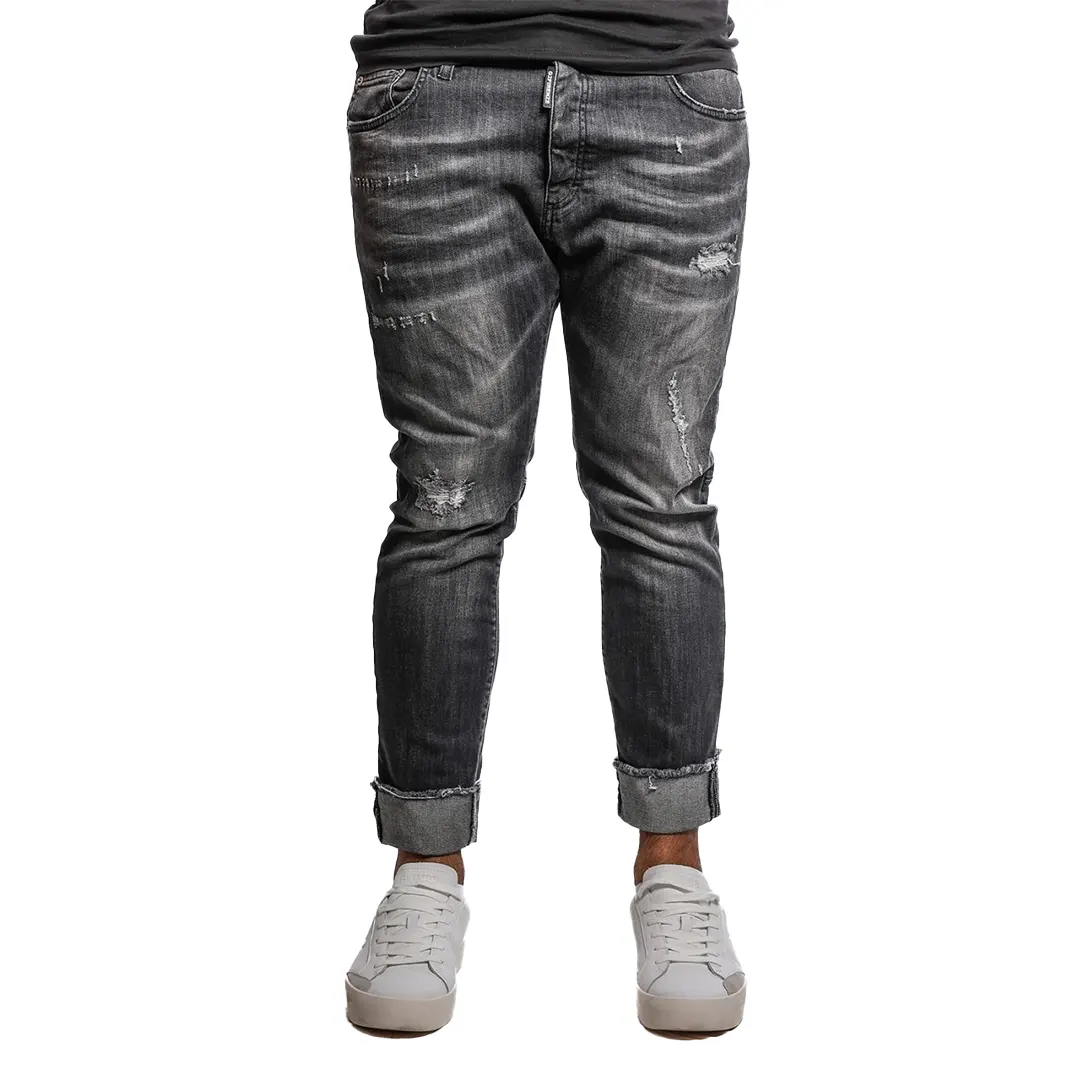 Jeans - Grigio Scuro - 46