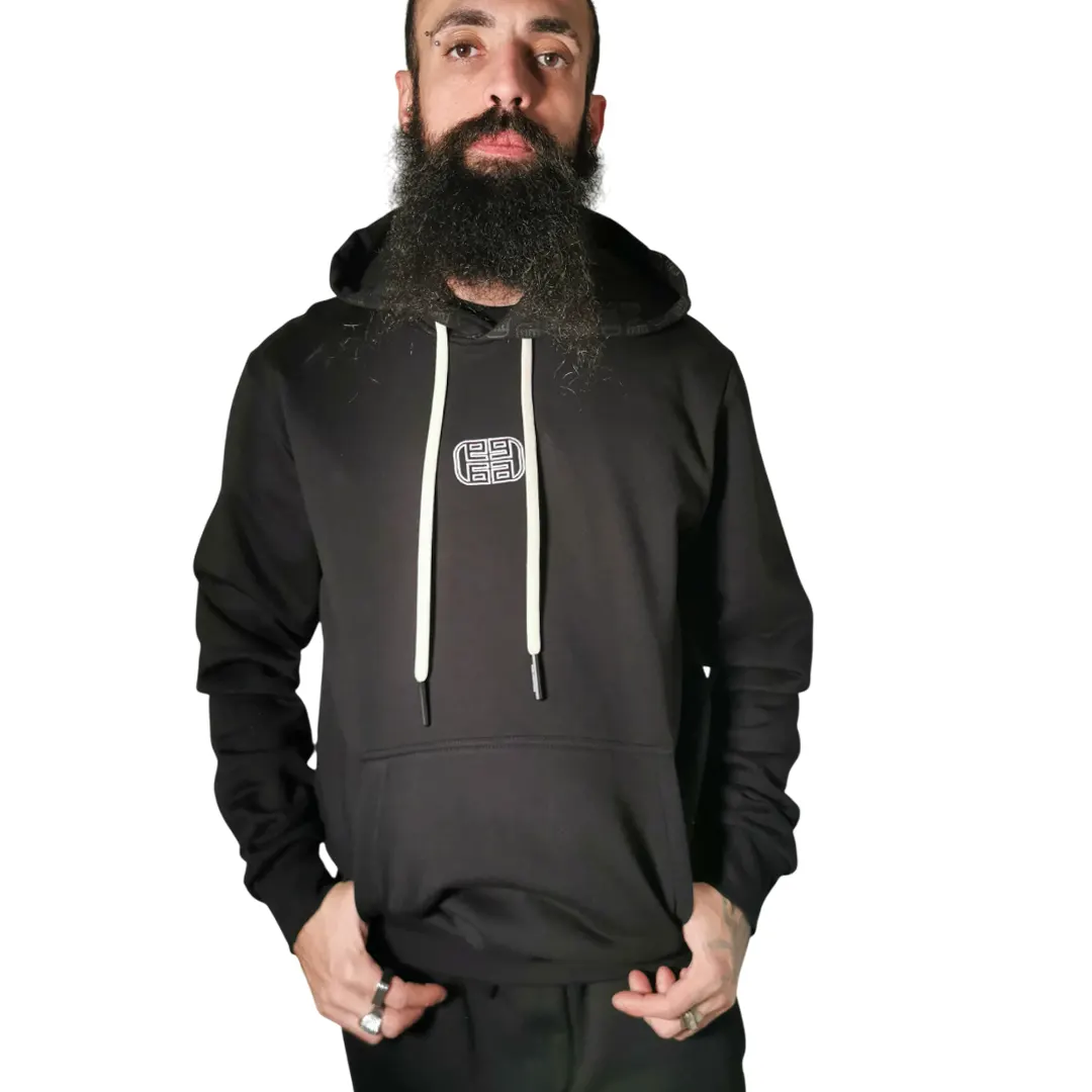 Felpa Cappuccio Scuba - Nero Nero - M