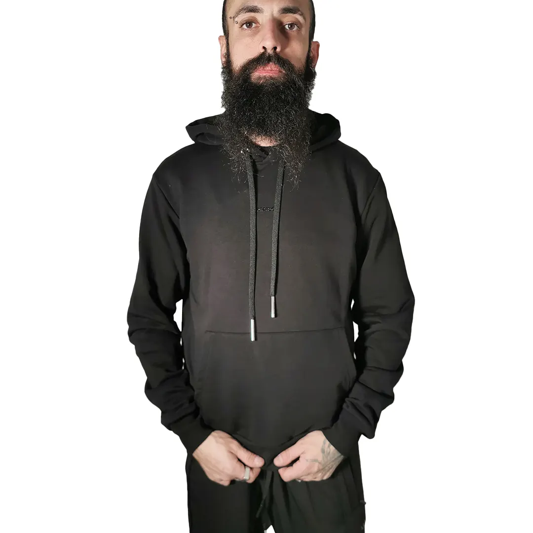 Felpa Cappuccio - Nero - M
