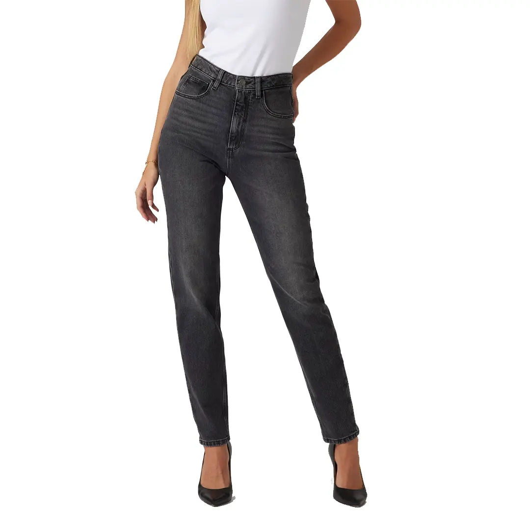 Jeans Mom Donna - Grigio Scuro - 26/40