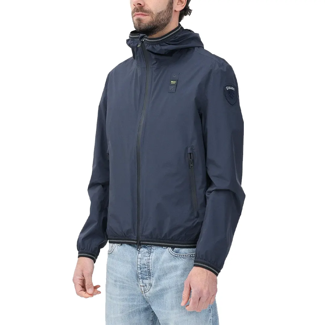 Giacca A Vento Nastrata Farrin - Navy - S