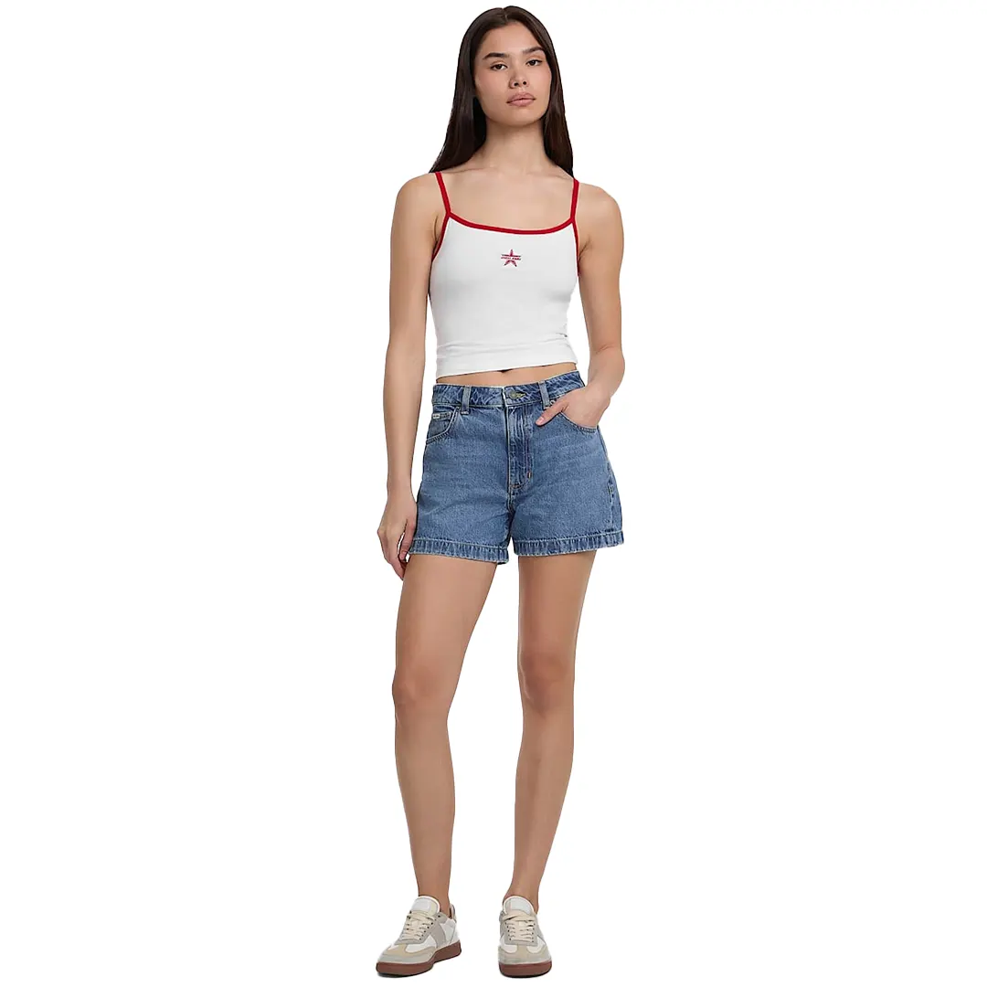 Shorts Mom Donna - Denim Medio - 26/40