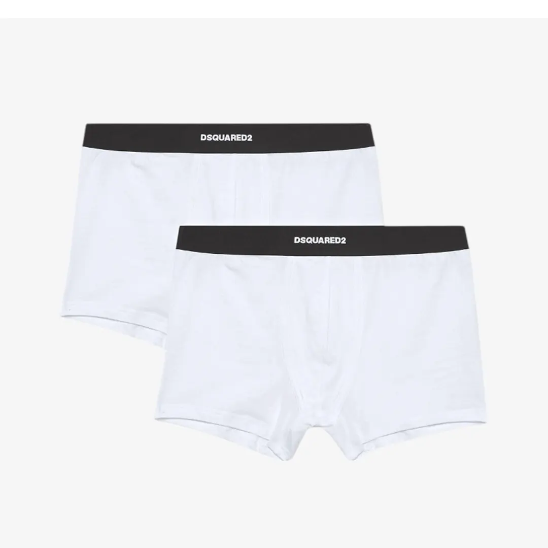Set 2 Boxer - Bianco Nero - M