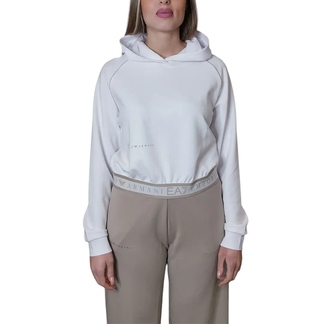 Felpa Cappuccio Donna - Bianco - XS