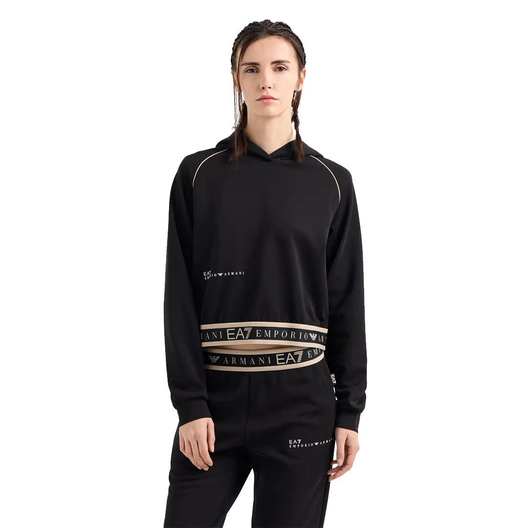 Felpa Cappuccio Donna - Nero - XS
