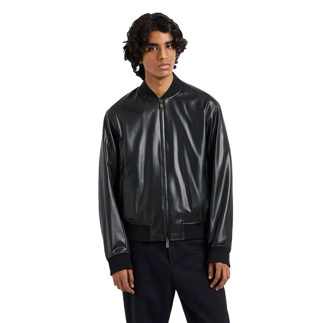 Giubbino In Pelle - Nero - M