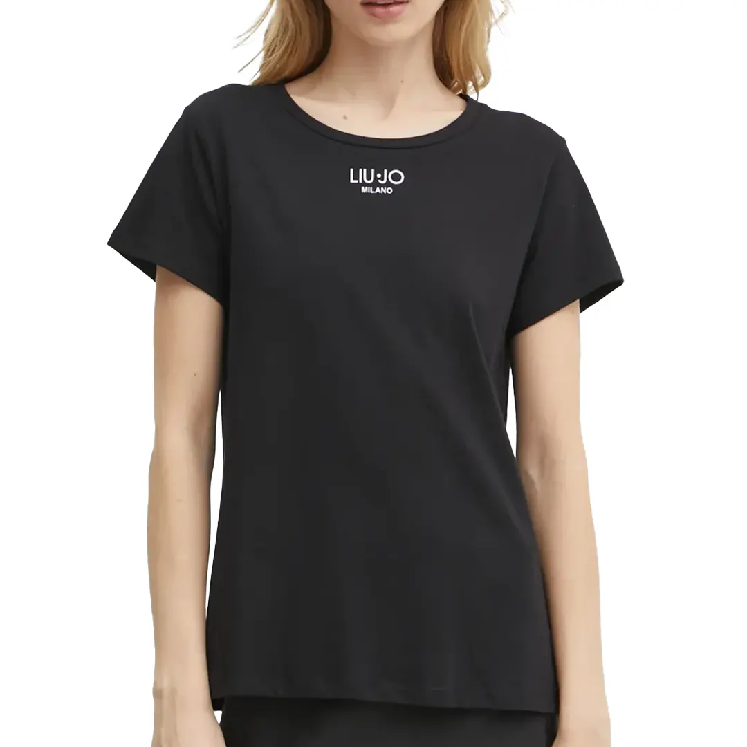 T-Shirt Donna - Nero Bianco - XS