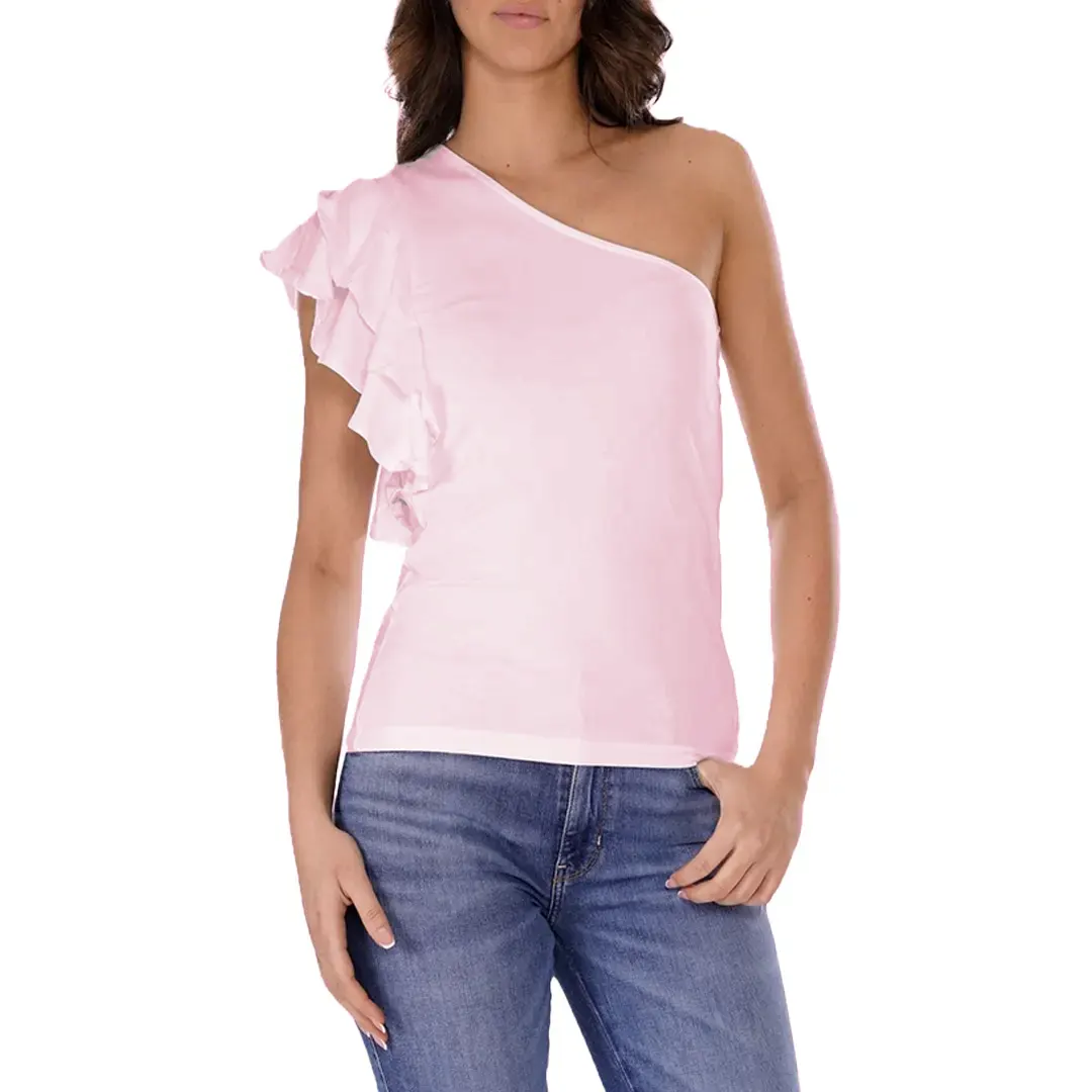 T-Shirt Monospalla Donna - Rosa - XS