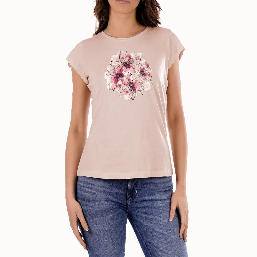 T-Shirt Donna - Crema - XS