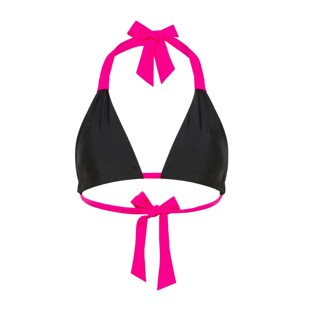 Costume triangolo donna - Nero Fucsia - S/M