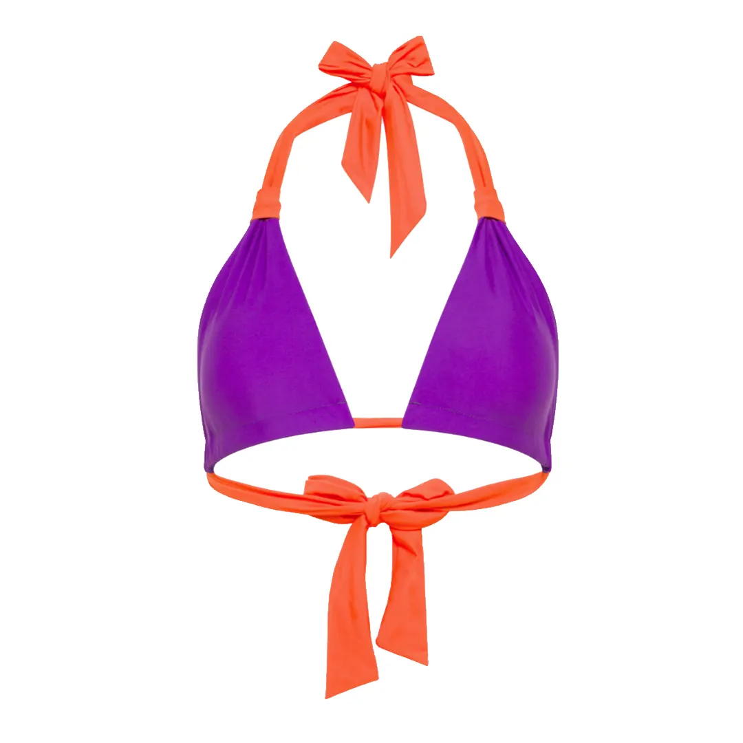 Costume triangolo donna - Viola Arancio - S/M