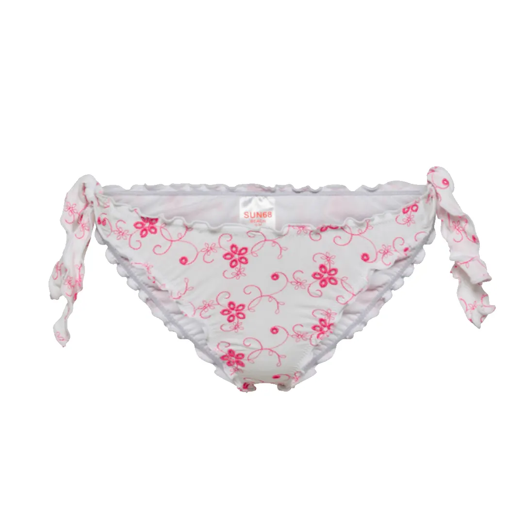 Costume Slip Donna - Bianco Fucsia - L/XL