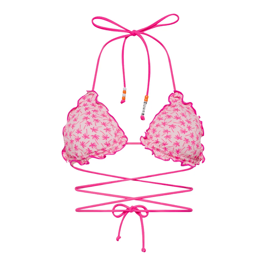 Costume Triangolo Donna - Rosa Fluo - S/M