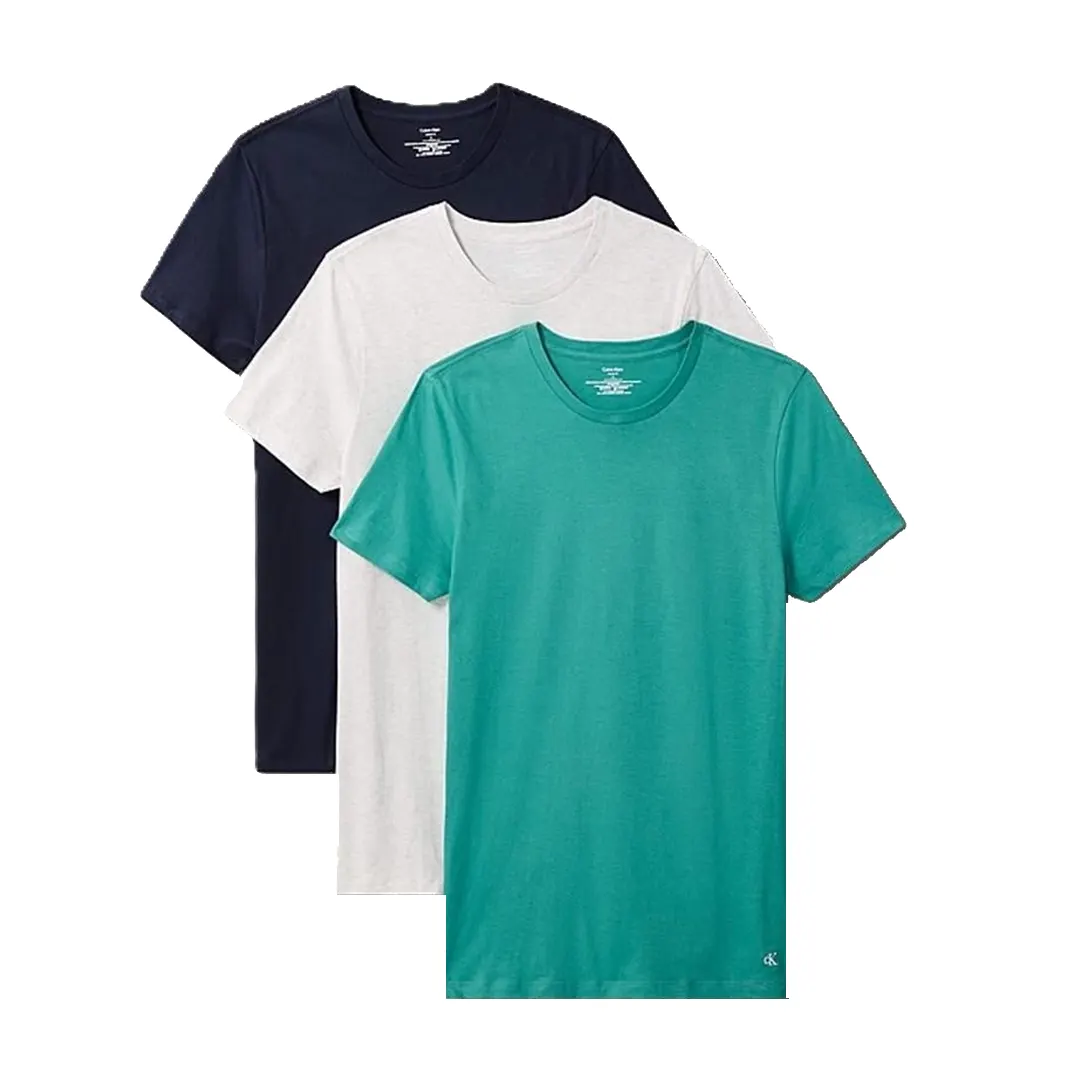 Set 3 T-Shirt - Navy Bianco Verde - M